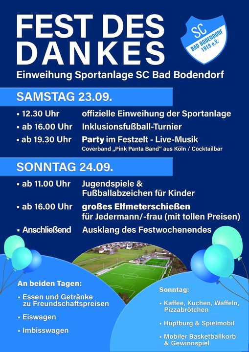 Fest des Dankes SCB @ Gelände des SCB | Sinzig | Rheinland-Pfalz | Deutschland